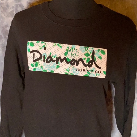 Diamond Supply Co. Pullover Graphic Distressed Sweatshirt, size S - Picture 3 of 16